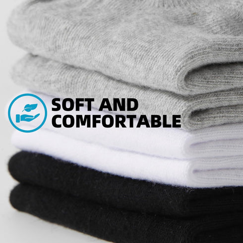 12 Pairs No Show Socks Men Women Cotton Socks Low Cut Socks No Show Socks Bulk Liner Socks...