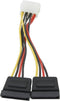 Nippon Labs POW-S6800-6IN 5.25 Male to SATA x 2internal DC Adaptor Cable...