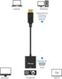 DisplayPort (DP) to VGA Adapter, 2 Pack, Gold-Plated Display Port to VGA Adapter (Male to Female) Compatible with Computer, Desktop, Laptop, PC, M...