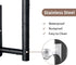 Paper Towel Holder Under Cabinet - Black Wall Mount Paper Towel Hanger, Stainless Steel, Self-Adhesive or Drilling, for Kitchen, Bathroom, RV...