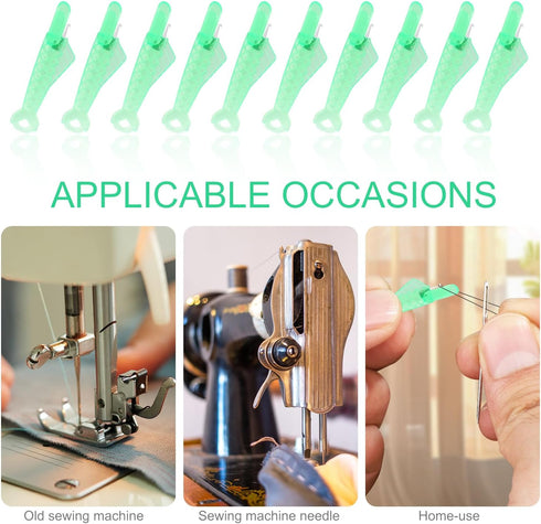 10pcs Fish Mouth Sewing Machine Needle Threader, 2024 New Fish Type Needle Threader Automatic Sewing Needle Threader for Sewing DIY Craft Supplies...