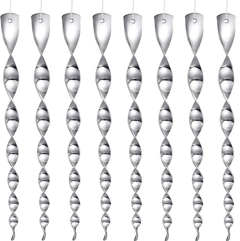 Hestya 15 Pieces Bird Repellent Reflective Scare Rods Bird Strike Prevention for Windows 12 Inch Effective Hanging Bird Repellent Devices to Keep ...