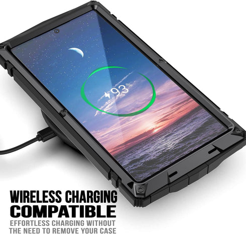 Samsung Galaxy S24 Ultra Metal Case with Kickstand Screen Protector Camera Cover S24 Ultra Sturdy Military Armor Durable Full Body Heavy Duty Shoc...