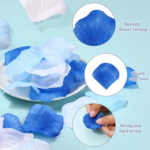 Syhood 1, 600 Pcs Artificial Fake Rose Flower Petals Decoration Silk Centerpieces for Wedding Flower Girl Basket, Aisle Scatter, Table Centerpiece...