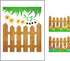 Daisy Flower Wood Fence Metal Cutting Dies for Card Making, Paper Embossing Die Cuts Kit Templates, Storage Pockets Supplies, Photo Frame Album DI...