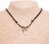 BlueRica Shark Tooth on Adjustable Brown Cord Necklace (3L)...