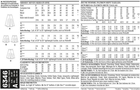 Simplicity New Look Patterns UN6346A Misses' Easy Skirts, A (8-10-12-14-16-18-20)...