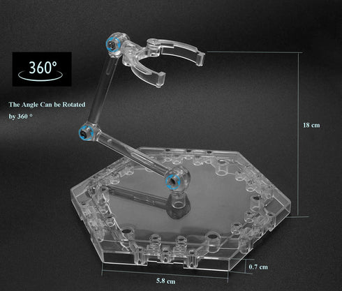 Action Figure Stand Clear, 6 Pcs Adjustable Action Figure Display Stands with Screwdriver...