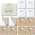 60 PCS Vertical Blind Repair Tabs Kit Clear Fixer Verticle Blinds Snap in Replacement Slats Parts Panels...