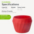 humangear Flexibowl | Convertible Camping Bowl | On the Go | Packable & Easy to Clean, Red...