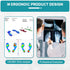 2Layers Adjustable Orthopedic Heel Wedge Inserts,Upgrade Poron Heel Pads Insoles,Max Anti-Shock Heel Cushion for Supination,Pronation Correction,B...