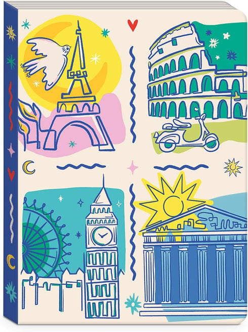 Punch Studio Molly & Rex Destinations Multi Softcover Journal (38255)...