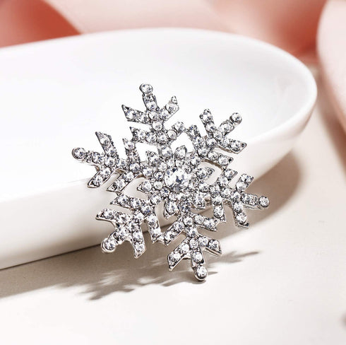 EVER FAITH Women's Austrian Crystal Bridal Elegant Stunning Snowflake Flower Brooch...
