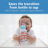 Dr. Brown's Anti-Colic Options+ Narrow Sippy Bottle Starter Kit, 8oz/250mL, with Level 3 Medium-Fast Flow Nipple and Soft 100% Silicone Sippy Spou...