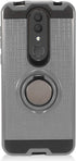 Z-GEN - Alcatel Onyx 5008R - Hybrid Phone Case w/Ring Stand + Tempered Glass Screen Protector - RS2 Gray...