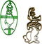GRINCH AND HIS DOG MAX DR SEUSS CHRISTMAS CARTOON MOVIE BOOK CHARACTERS SET OF 2 SPECIAL OCCASION COOKIE CUTTERS 3D PRINTED MADE IN USA PR1118...
