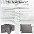 YIYEA King Pillow Cases Set of 4, Ultra Soft 1800TC Hotel Quality Double Brushed Microfiber Embroidered Pillowcases, Envelope Closure, Fade Resist...