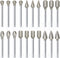 Stone Carving Set Polishing Diamond Burrs, Rotary Tools Accessories Grinding Burrs with 1/8 inch Shank For Carving, Engraving, Grinding, Polishing...