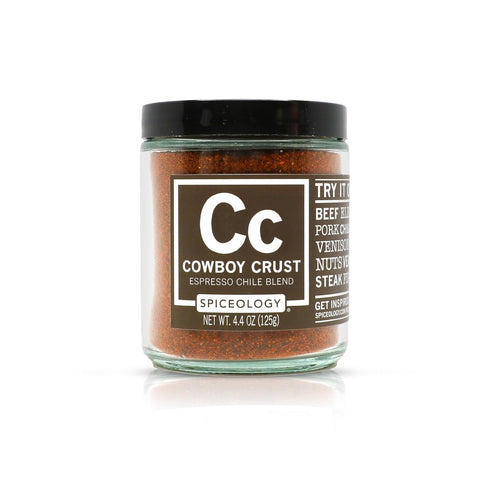Spiceology - Cowboy Crust Espresso Chile Spice Blend - BBQ Rubs, Spices and Seasonings - Use On: Steak, Beef, Elk Pork, Chili, Venison, Nuts, Veal...