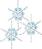 SOLID OAK Beaded Ornament KIT, Shimmer Snowflakes Makes 3 for Christmas...
