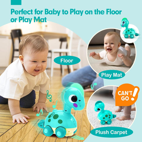 Baby Toys 6-12 Months - Touch & Go Musical Light Infant Toys Baby Crawling Baby Toys 12-18 Months, Tummy Time Toys for 1 Year Old Boy Gifts Girl T...