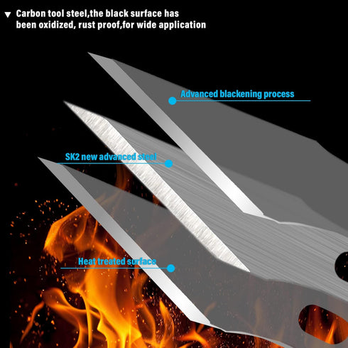 EHDIS Precision Craft Hobby Knife Blades 11# Knife Blades Refill Hobby Art Blades Cutting Tool with Storage Case for Craft, Hobby, Scrapbooking, S...