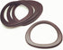 Model Worker 4PCS MDF Oval Shaped Handles Replacement for Handmade Bag Handbags Purse Handles (Dark Brown)...