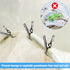 55pcs Garden Clips - 1in Large Open Stainless Steel Greenhouse Clips, Hoops Clamps for Shade Cloth Film Plant Netting, Grip Strong Heavy Duty Meta...