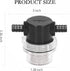 3/8 Inch Water Pump Strainer Hose Barb In-Line Strainer Twist-On Sprayer Filter 50 Mesh Stainless Steel Filter Screen for Water Pump 12V DC 80 PSI...