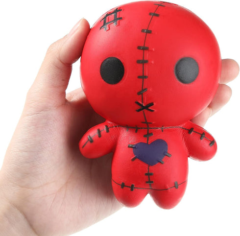 4 Pcs Voodoo Dolls Ghost Creepy Doll Stress Relief Toy Slow Rising Spooky Gifts Doll for Halloween Birthday Christmas Party Gift Supplies Decorati...