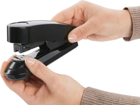 Novus B4fc re+new Flat Clinch Stapler, 50 Sheet Capacity, Made of 80% Recycled Plastic, German Engineered, Staple|Pin|Tack, 25 Yr. Warranty, Black...
