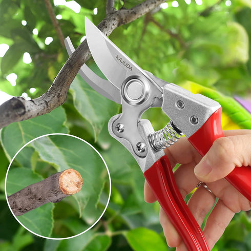 Professional Garden Shears, KAJUDA Pruning Clippers Hand Pruners Gardening Scissors for Plants, Flower Cutter Florist Scissor Trimming Shear, Gard...