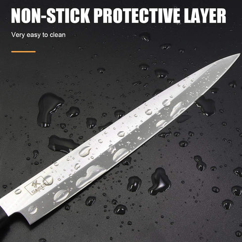 Sashimi Sushi Knife 7-9 Inch/Fish Perfect Boning Knives/Bread Chef's/For Cutting Sushi/Sashimi Fish Filleting Slicing/Very Sharp Stainless Steel B...