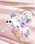 JIAXIUFEN Clear Case Compatible with iPhone 14 iPhone 13 Glitter Plating Flower Design Protective Shockproof Slim TPU Military Drop Protection Gir...