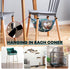 Cat Cage Hammock, Double Layer Soft Plush Hanging Pet bed, Suitable for Indoor Cats Kitten Ferret Hamster Rabbit or Small Animals, 2 Level Comfort...