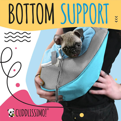 Pet Sling Carrier - Small Dog Puppy Cat Carrying Bag Purse Pouch -For Pooch Doggy Doggie Yorkie Chihuahua Baby Papoose Bjorn -Travel Front Backpac...