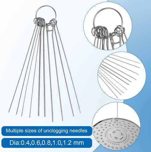 30pcs Shower Head Cleaner Tools, Shower Head Cleaning Brushes Multi-Sized Tiny Showerhead Cleaner Picks for Small Hole Anti-Clogging Cleaning Brus...