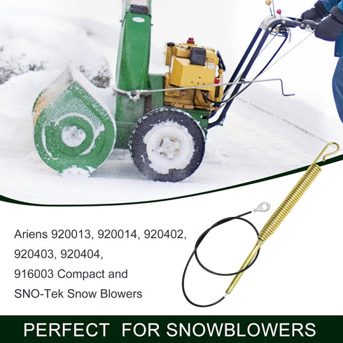 06900438 Auger & Upper Traction Control Cable for Ariens 920013, 920014, 920402, 920403, 920404, 916003 Compact and SNO-Tek Snow Blowers...