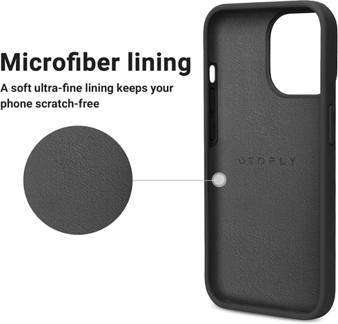 OTOFLY Designed for iPhone 14 Pro Case, Silicone Shockproof Slim Thin Phone Case for iPhone 14 Pro 6.1 inch (Black)...