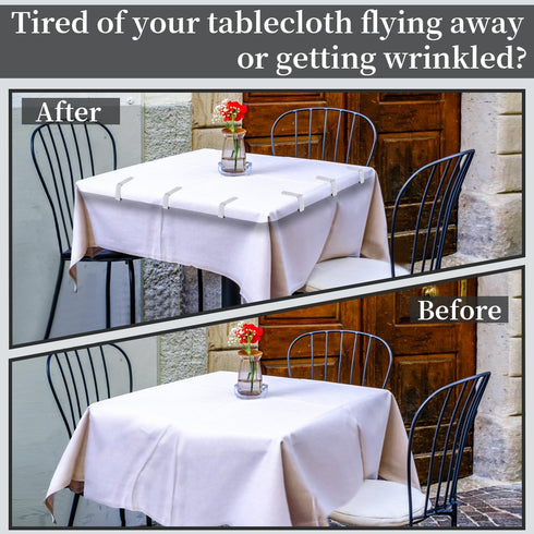 12 Pack Tablecloth Clips- Picnic Table Cloth Clips- Stainless Steel Table Cloth Cover Clamps- Table Clips for Restaurant Picnics Marquees Weddings...