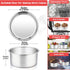 TeamFar 4 Inch Cake Pan, Mini Cake Pan Small Round Baking Tins Set Stainless Steel, For Baking Steaming Serving, Healthy & Sturdy, Easy Clean & Di...