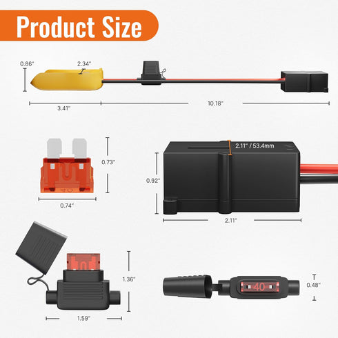20V Battery Adapter for Dewalt Power Wheel Adapter with Wire Harness Connector 12 AWG Wire Compatible with Fisher-Price 12 Volt Power Wheels...