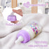 JIZHI Reborn Baby Doll Bottle and Magnetic Pacifier Set, Baby Doll Accessories for Reborn Baby Dolls, Pretend Play Feeding Toy Kids Gift (Purple)...