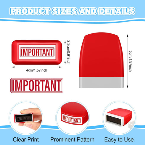 Crtiin 16 Pcs Office Stamp Set Message Self Inking Rubber Stamp Set for Office Stamps Completed Faxed Scanned Stamps for Office Message Supplies (...