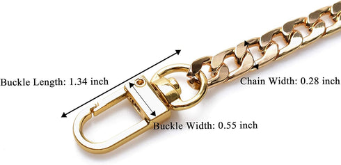 HAIOPS Purse Chain DIY Handbag Strap 15.75 inches Long Metal Accessory Replacement Chain Strap...