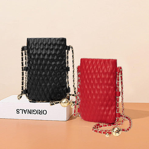 myfriday Mini Quilted Crossbody Purse for Women, Soft Small Summer Shoulder Purse and Handbag with Adjustable Chain Strap...