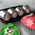 4 PCS Christmas Pastry Icing Piping Nozzles,Special Stainless Steel Russian Piping Tips Set,Cake Decorating Tools(1 Christmas Tree,2 Snowflake,1 L...