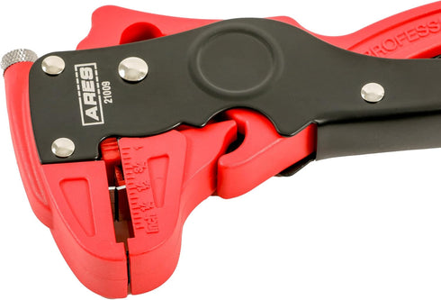 ARES 21009 – 2-in-1 Automatic Wire Stripper and Cutter – High Carbon Steel Blades Cut and Strip Electrical Cable Without Damaging Internal Line – ...