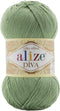 Alize Diva Silk Effect 100% Microfiber Acrylic Yarn 1 Ball skeins 100gr 383yds (852 - Green Tea)......