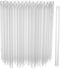 Clear Jumbo Smoothie Straws, Clear Disposable Wide-mouthed Large Milkshake Straws 9'' Inches High/Tall 100 pack...